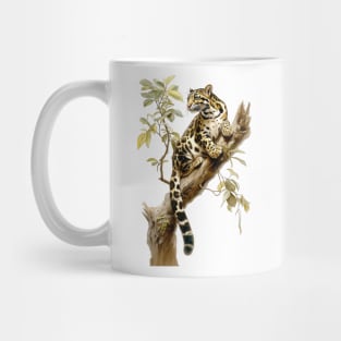 Spotted Elegance: The Clouded Leopard Mug